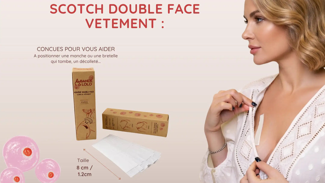 Scotch double face vetement : à quoi ça sert et comment bien l'utiliser ?