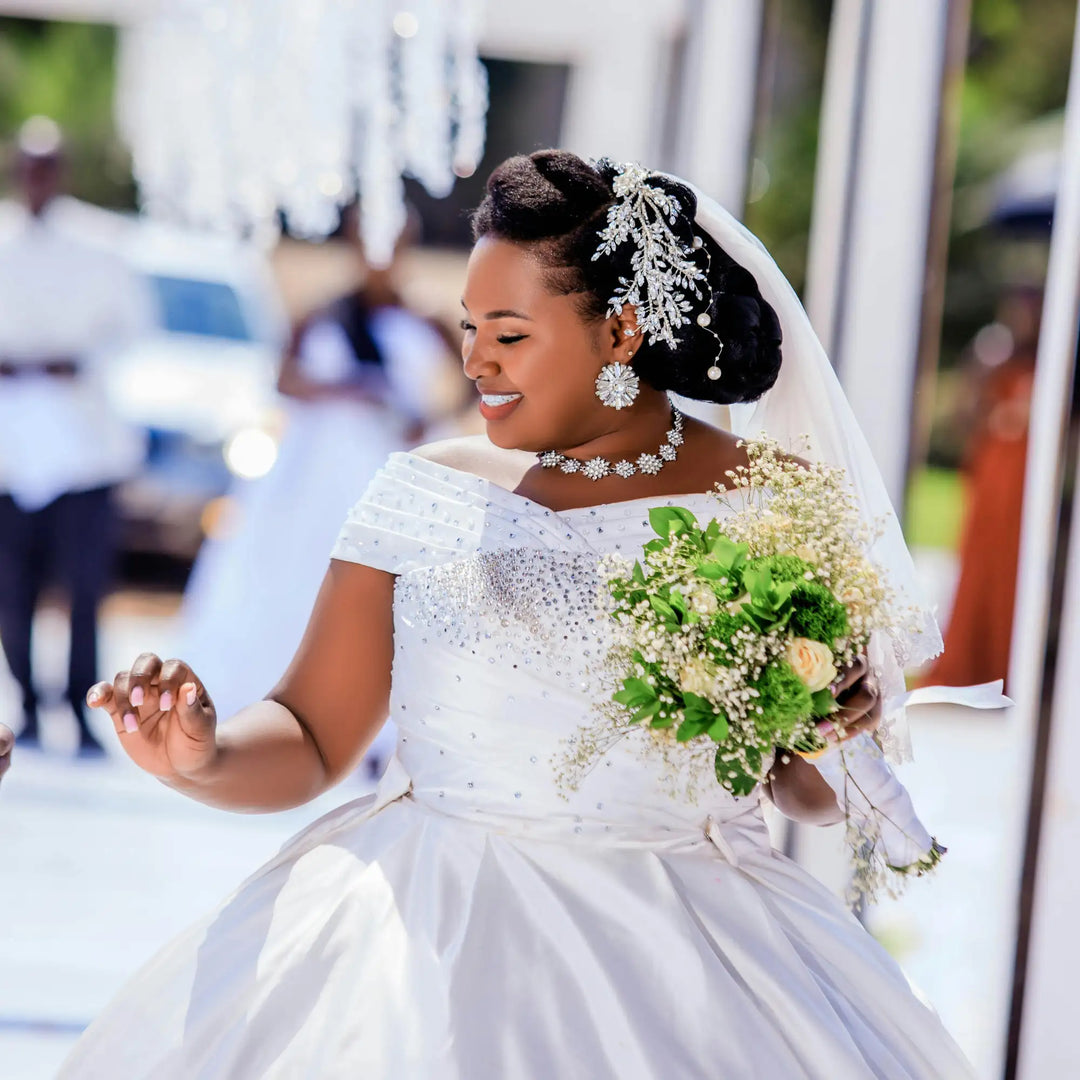 Femme noire le jour de son mariage