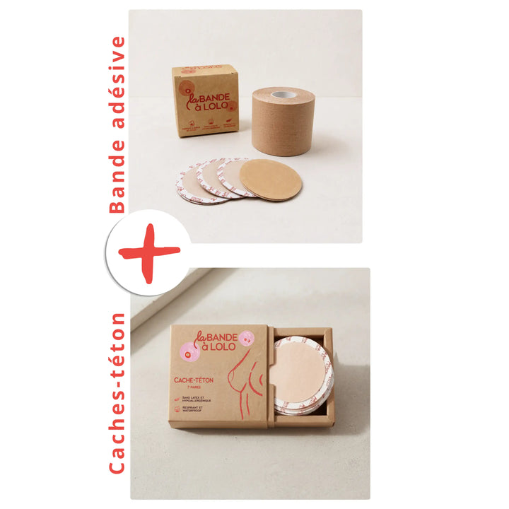 PACK DIY - Bande adhésive &amp; Cache tétons invisible