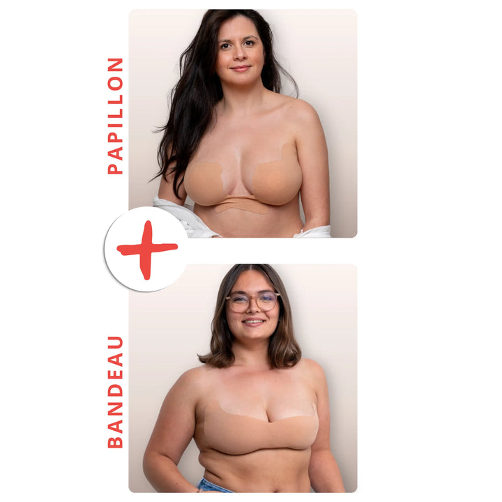 PACK DUO - Bandeau &amp; Papillon - 100% des poitrines